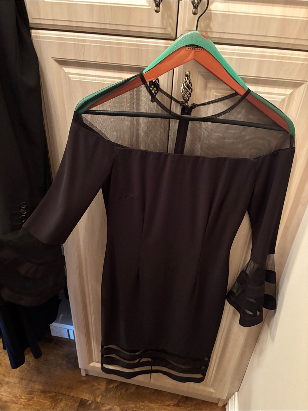 Black and sheer Cocktail Dress